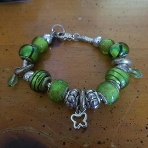 Green Beaded Bracelet